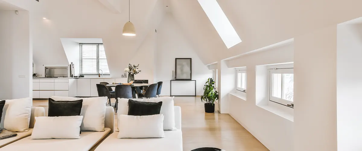 white open living space