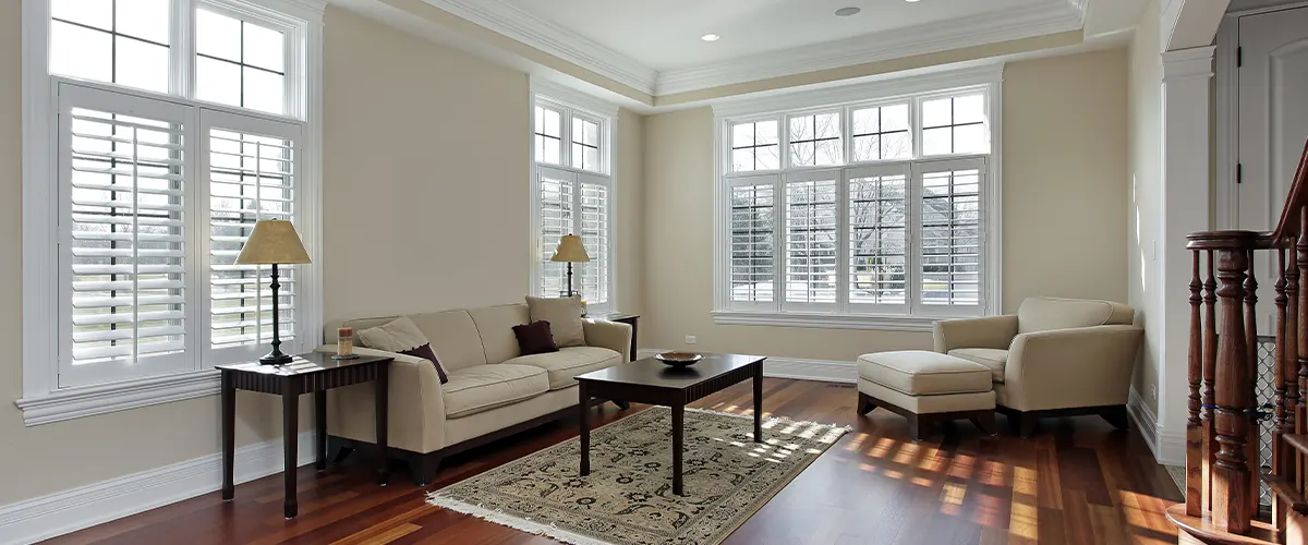 hardwood floors in living room