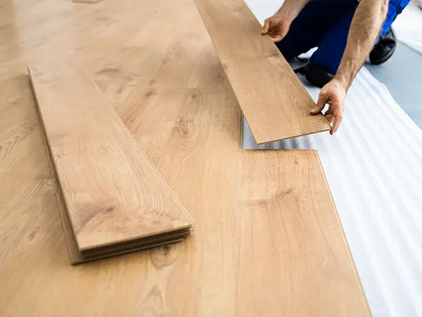 Laminate floor boards