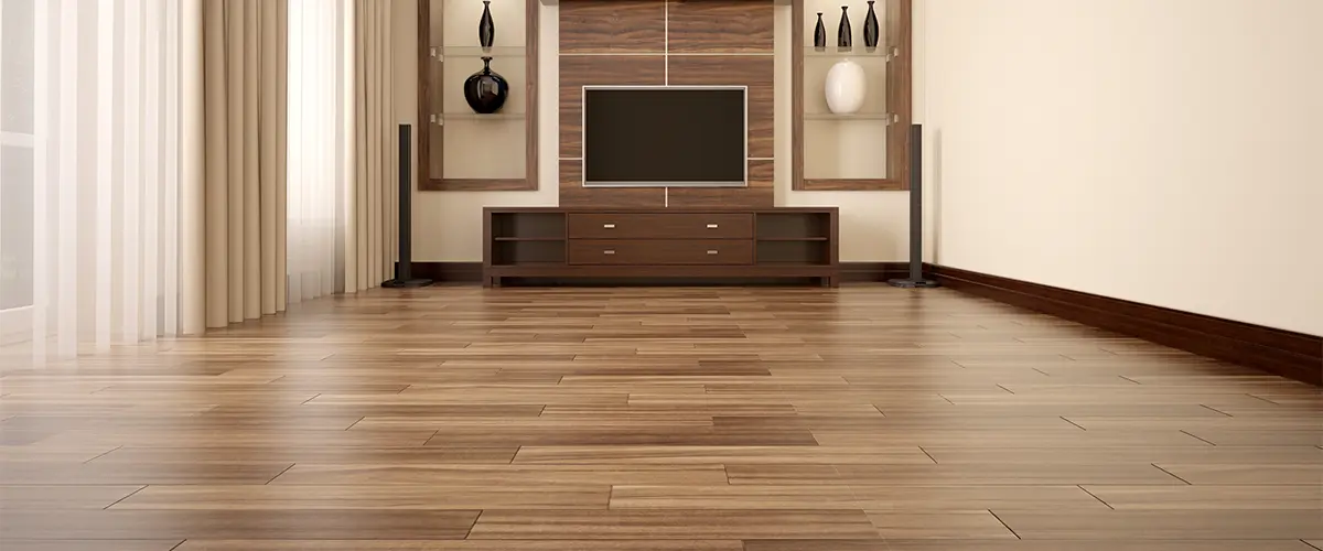 A beautiful wood floor in a living room