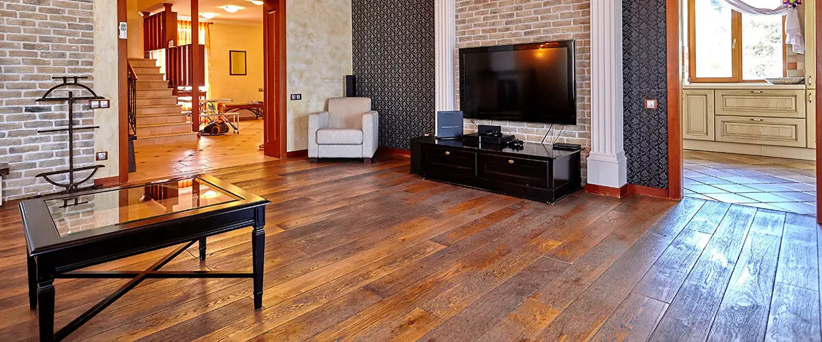 Natural wood floors installation