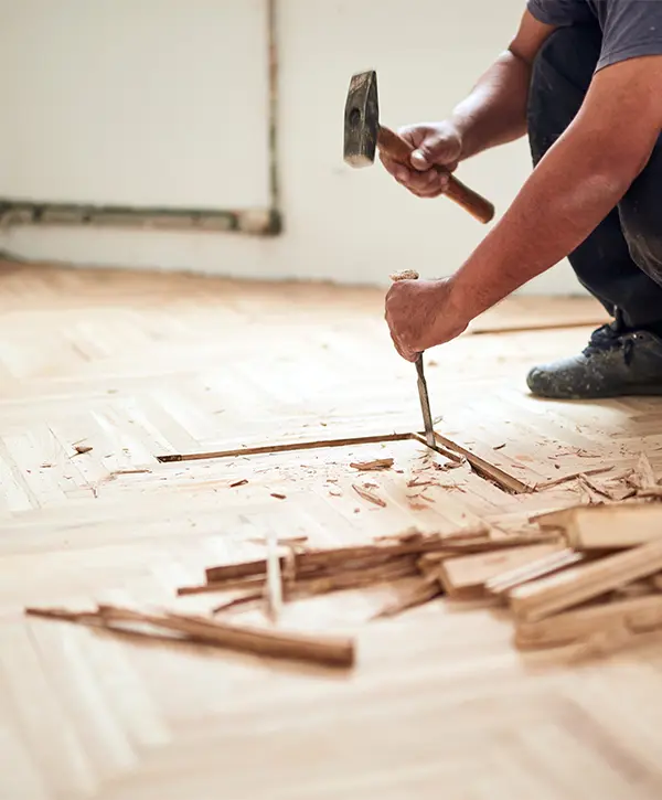 A hardwood floor restoration in Summerville done by a professional