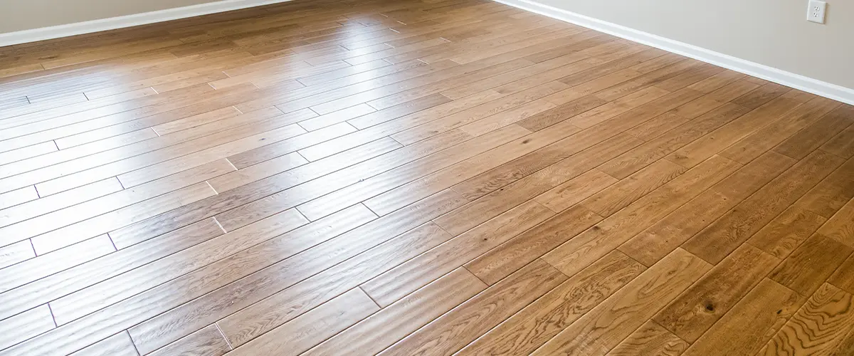 A natural hardwood floor